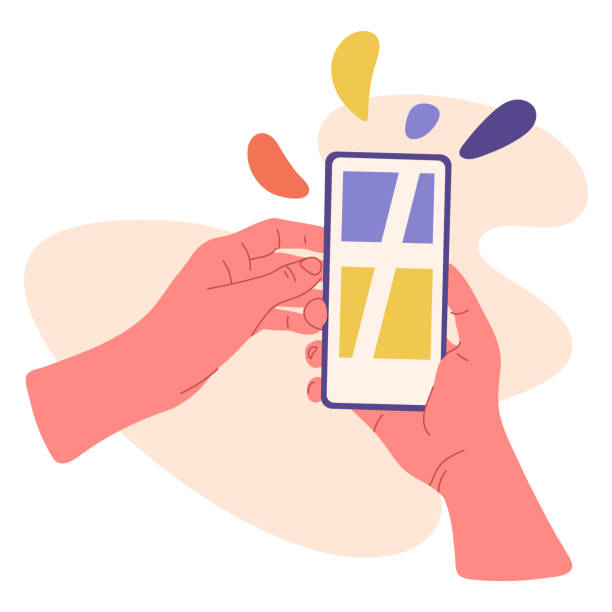 hand holding a phone